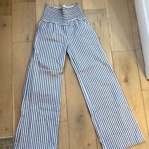 Striped flare pants